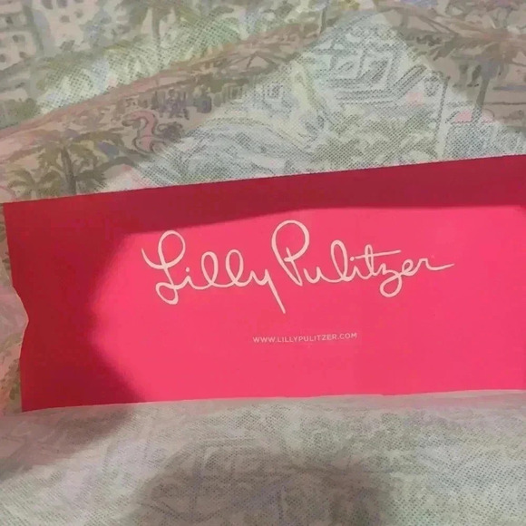 Lilly Pulitzer West Palm Beach Bright Reusable Shopping Tote Bag NWOT - Picture 4 of 6